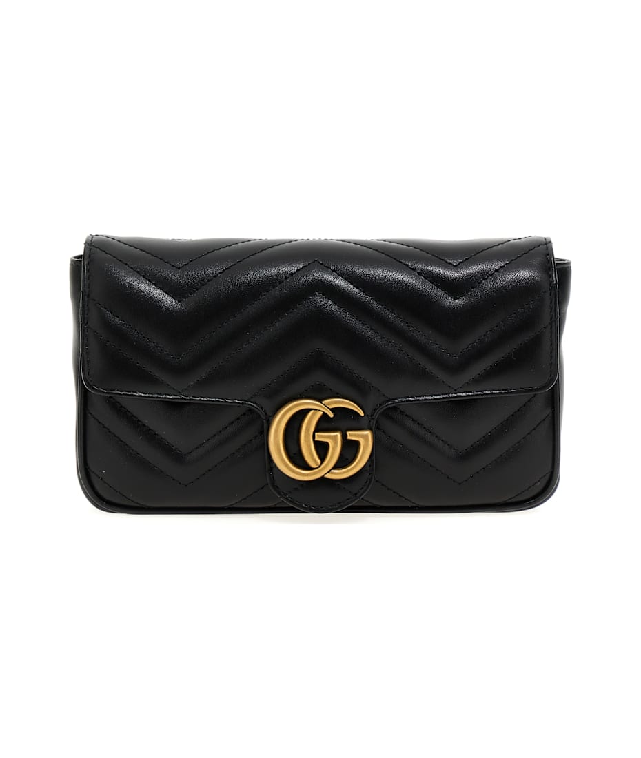 ハンドバッグ GUCCI 'GG Marmont' mini crossbody bag GG Marmont mini bag in black leather | GUCCI® US
