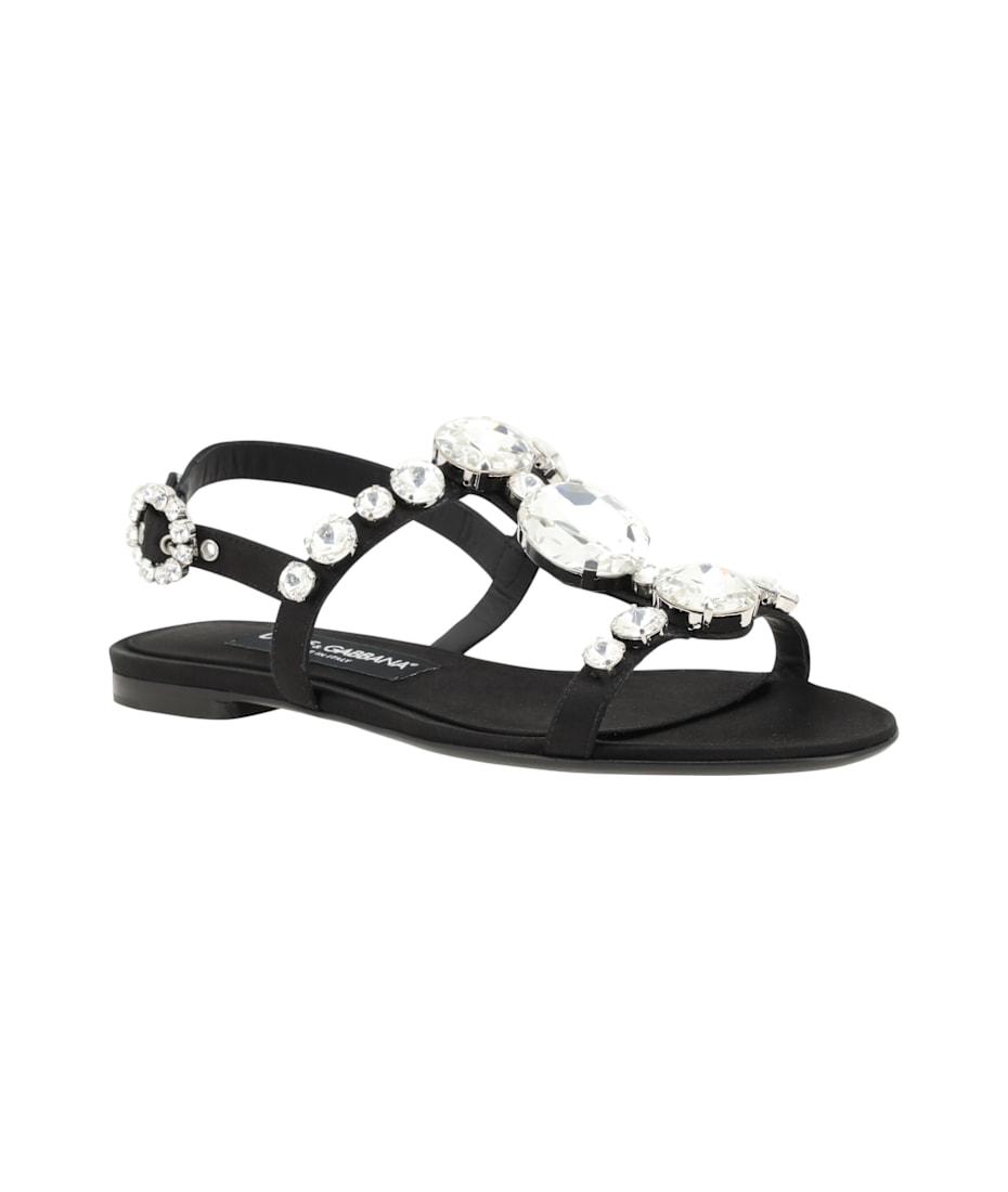 Dolce & Gabbana Jeweled Sandals | italist