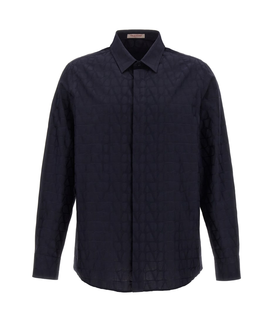 【VALENTINO】ロゴ シャツ ジャケット Toile Iconographe Valentino Garavani Men's Toile Iconographe Padded Shirt