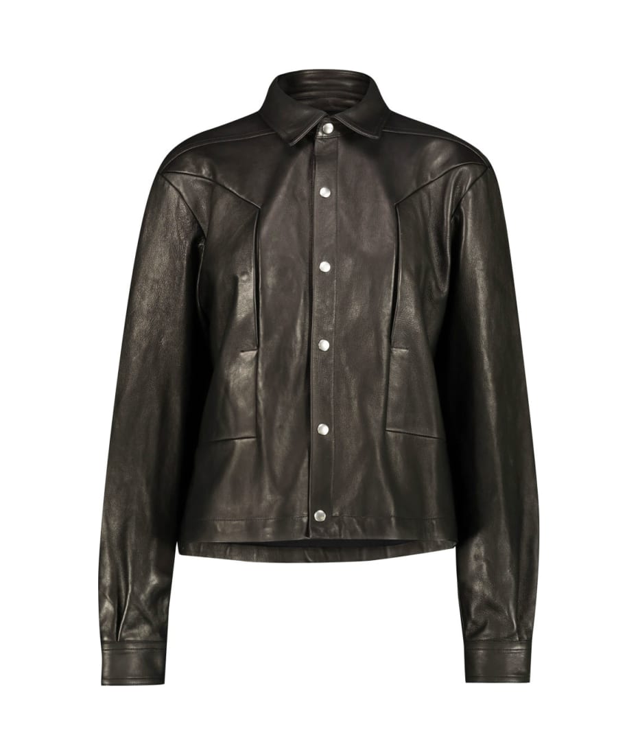 Rick Owens Alice Strobe Shirt Leather Jacket | italist, ALWAYS