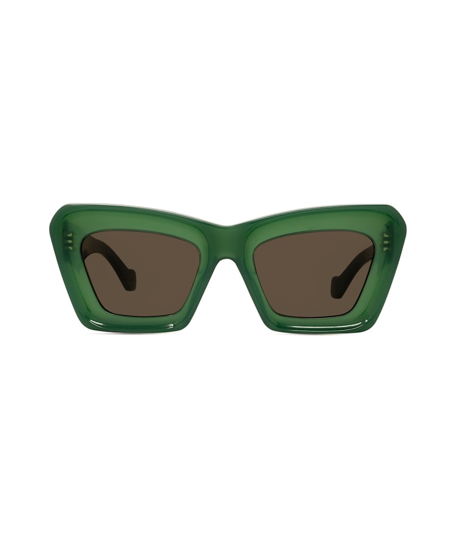 サングラス LOEWE Woman Sunglasses Green LW40145I GREEN Loewe Anagram LW40145I 96E Sunglasses - US