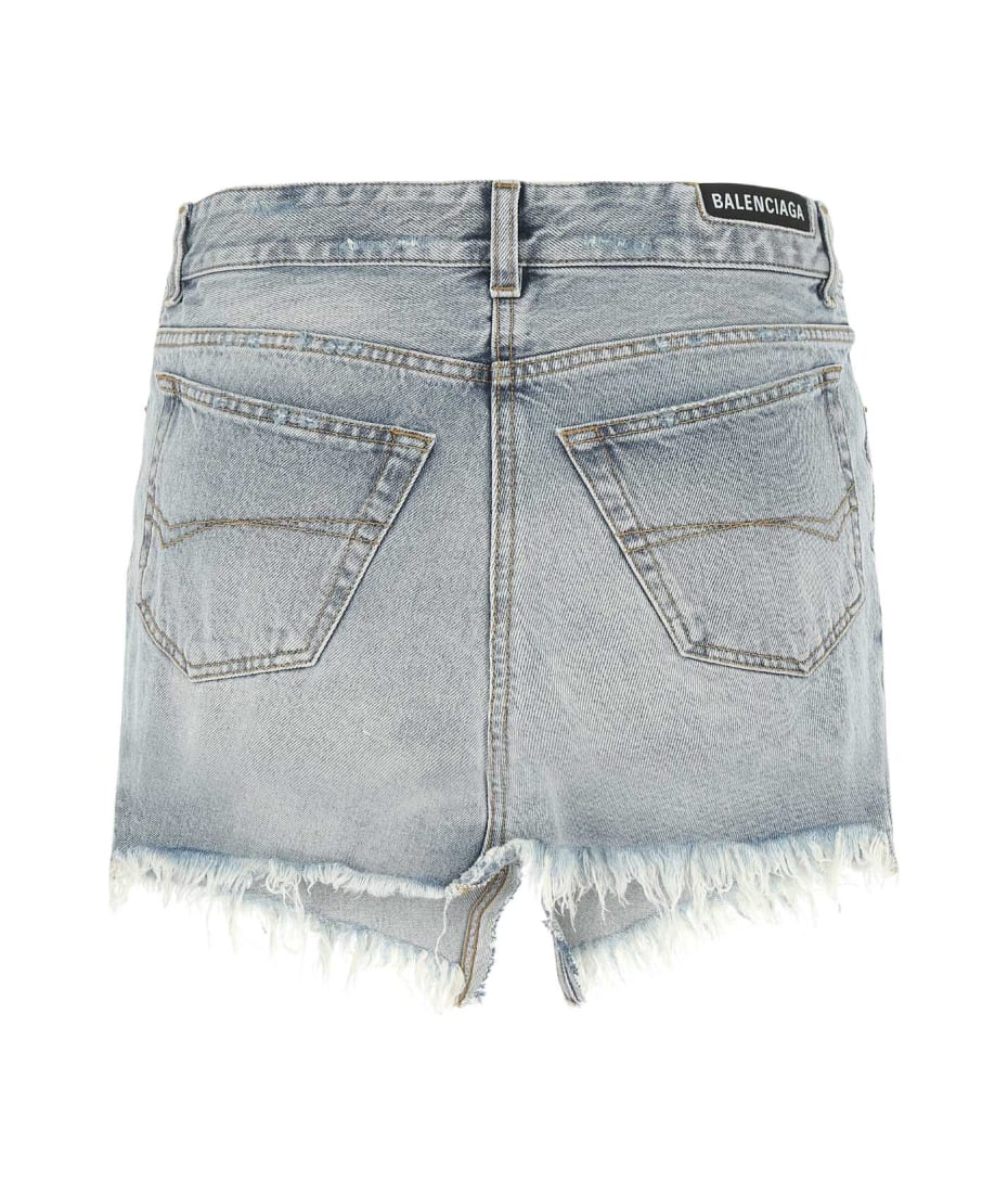 Balenciaga Denim Cut-up Mini Skirt | italist