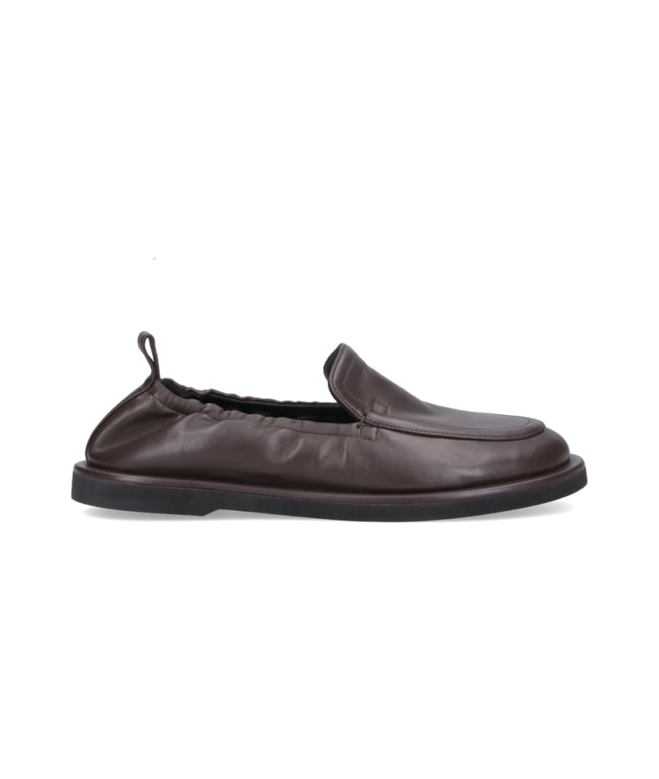 【関税込み】Studio Nicholson バーガンディ Donovan ローファー Studio Nicholson Donovan Loafers | Red | FARFETCH