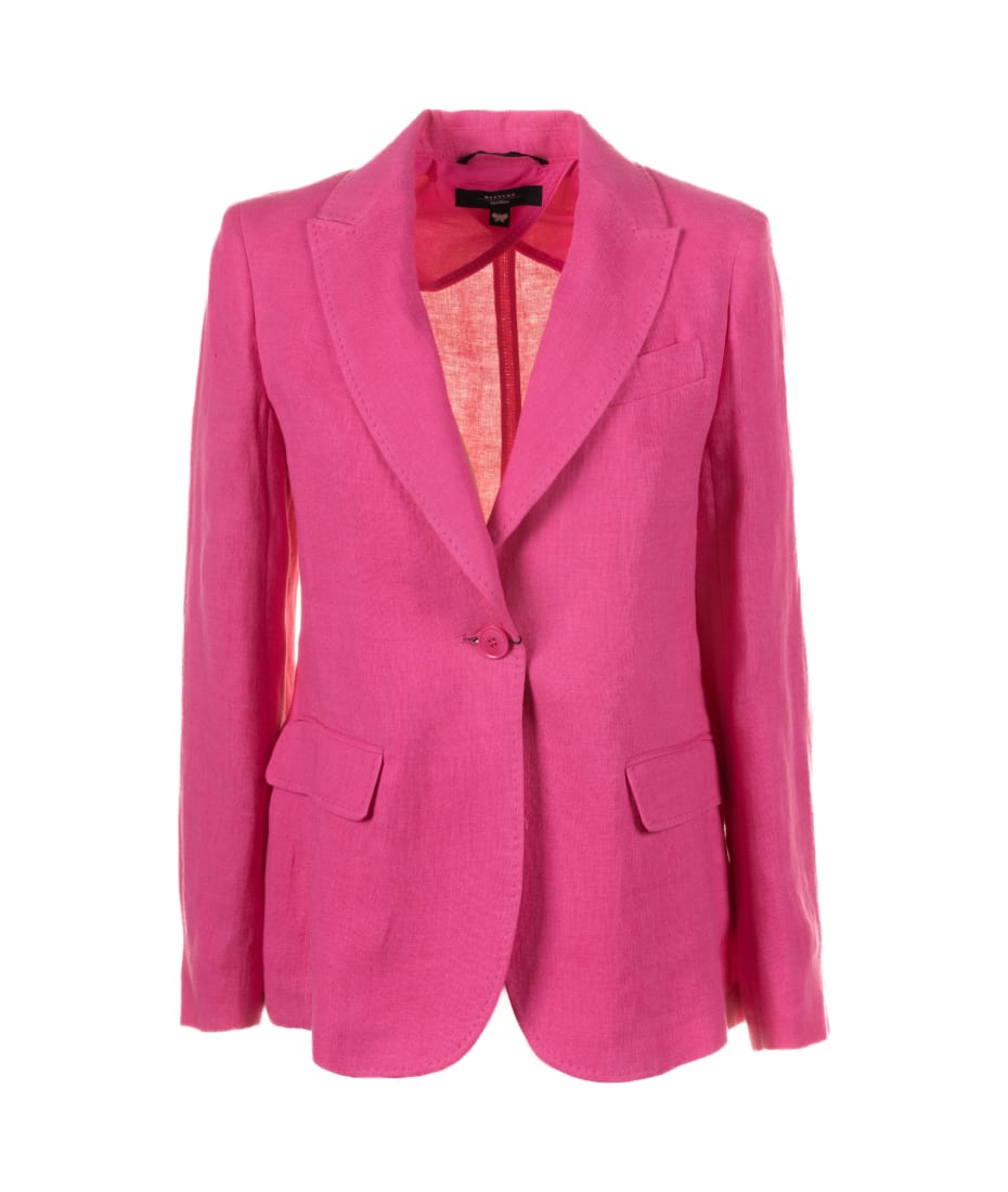 Weekend Max Mara Single-breasted Linen Blazer | italist