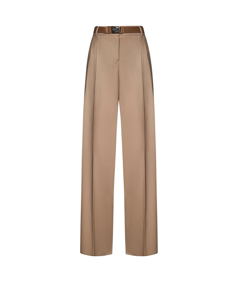 Max Mara Studio Belted Straight Leg Trousers | italist