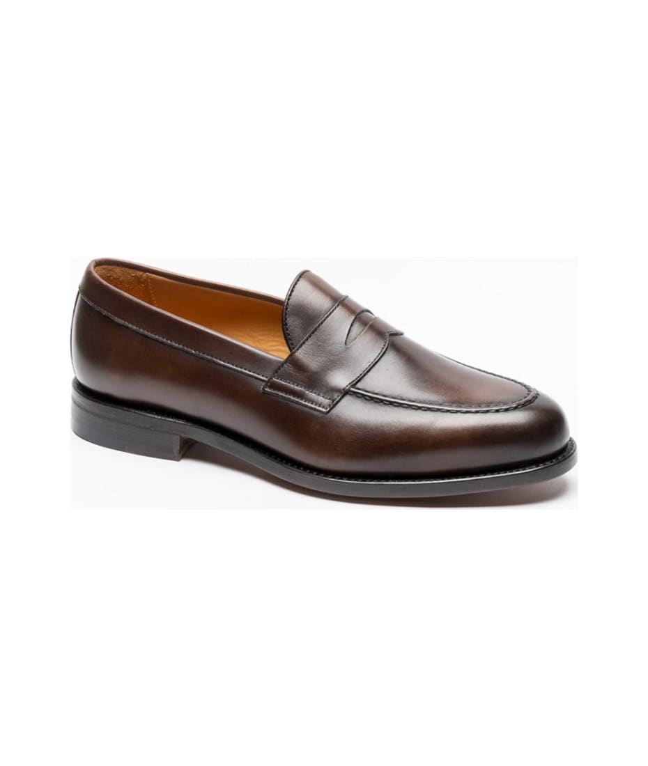 Brown Polished Leather Loafer