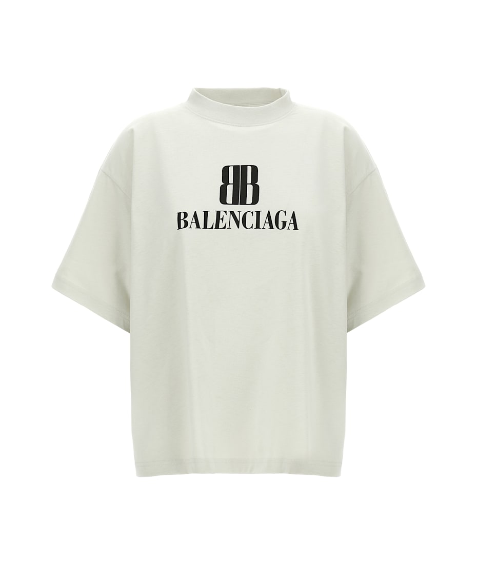 Tシャツ・カットソー BALENCIAGA LOGO CROPPED TOP Balenciaga Cropped Logo T-shirt | italist