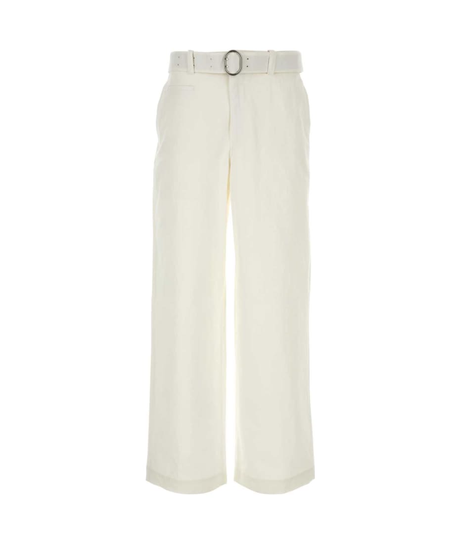 Jil Sander 25SS パンツ ホワイト系 Made In Italy Cotton pants in white - Jil Sander | Mytheresa