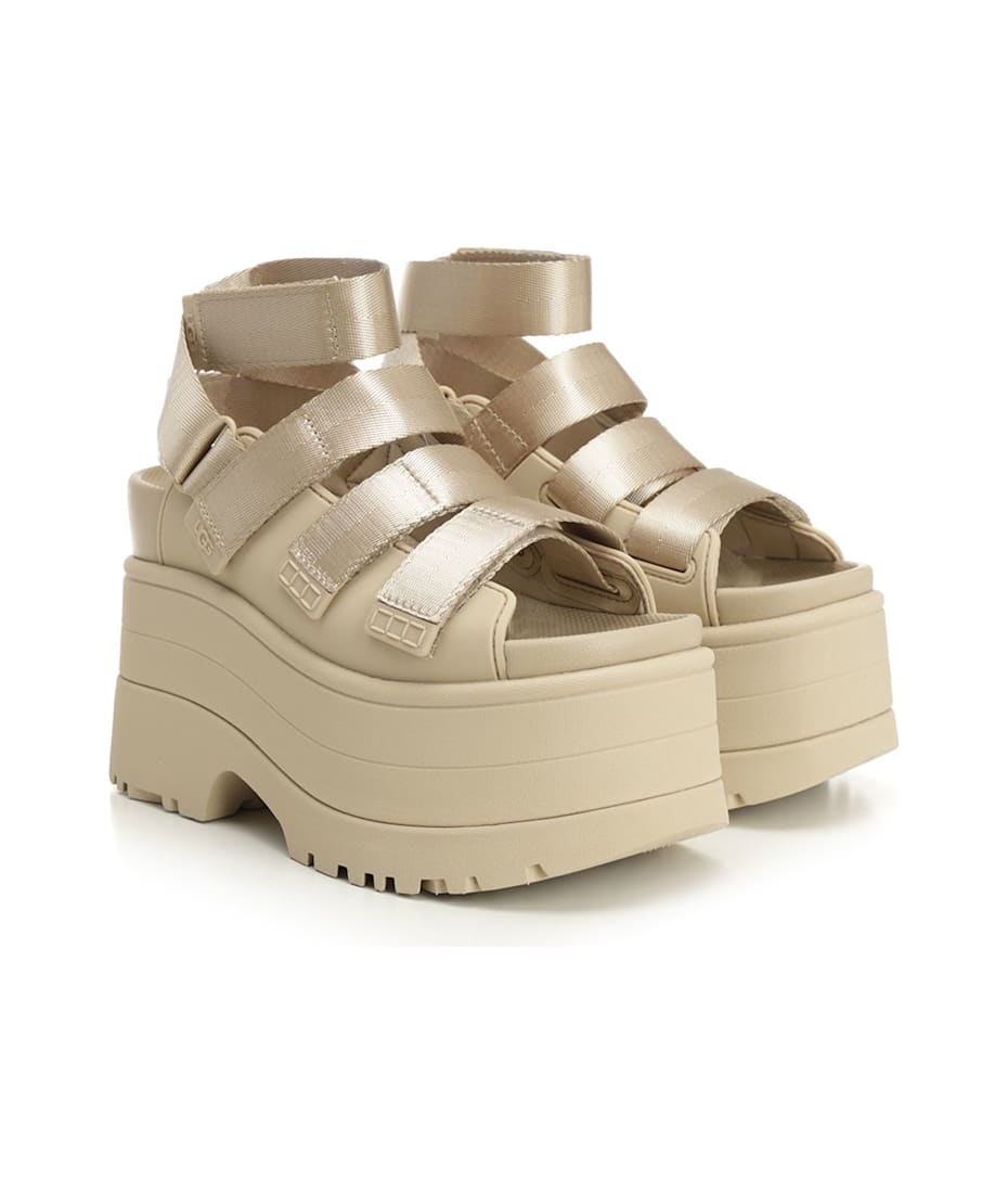 UGG Goldenrise Platform Sandal ベージュ　23cm UGG 