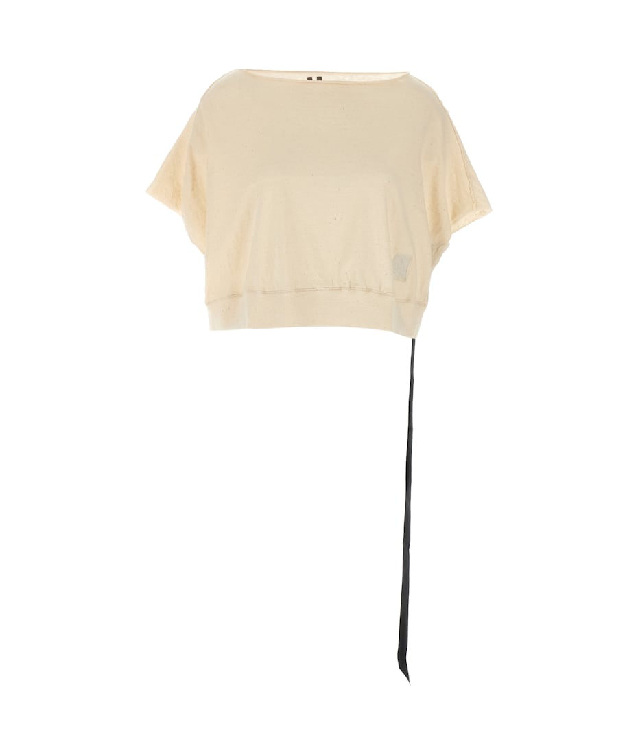 RICK OWENS DRKSHDW / Dagger Jersey Top /ノースリーブカットソー/S/コットン/BEG/DS01D1243 DRKSHDW 'dagger' Top | italist