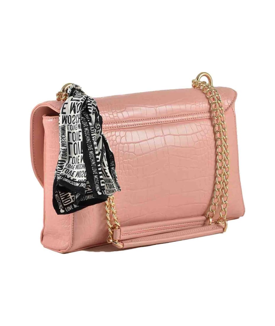Love Moschino Quilted Crossbody Bag in Pink