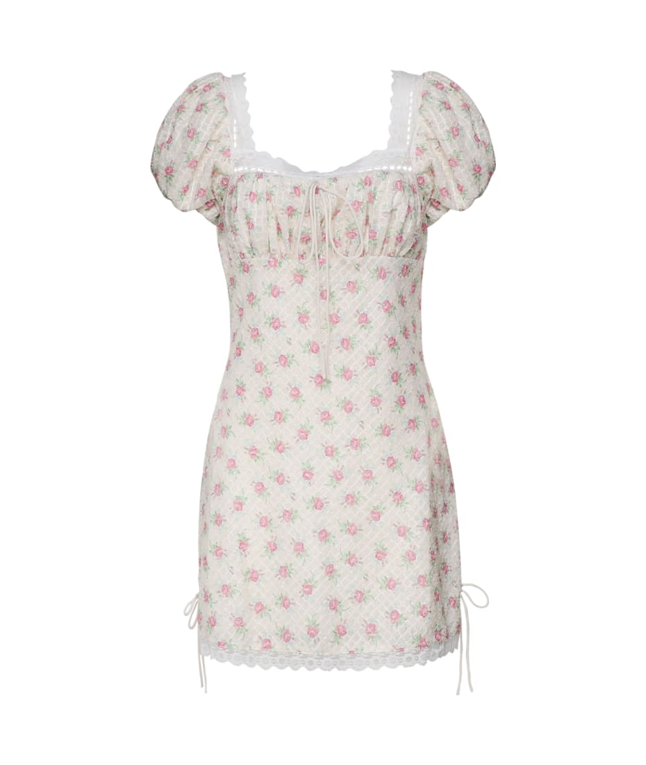 open back mini white dress Kadi White Cotton Poplin Drop Waist Corset Mini Dress