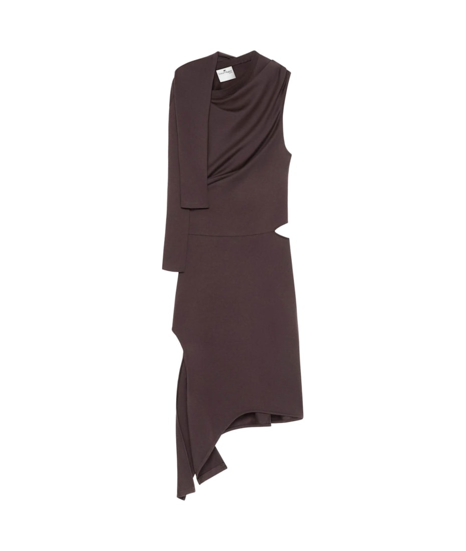 Courrges Brown One-shoulder Dress With Cut-out | italist, ALWAYS LIKE A  SALE