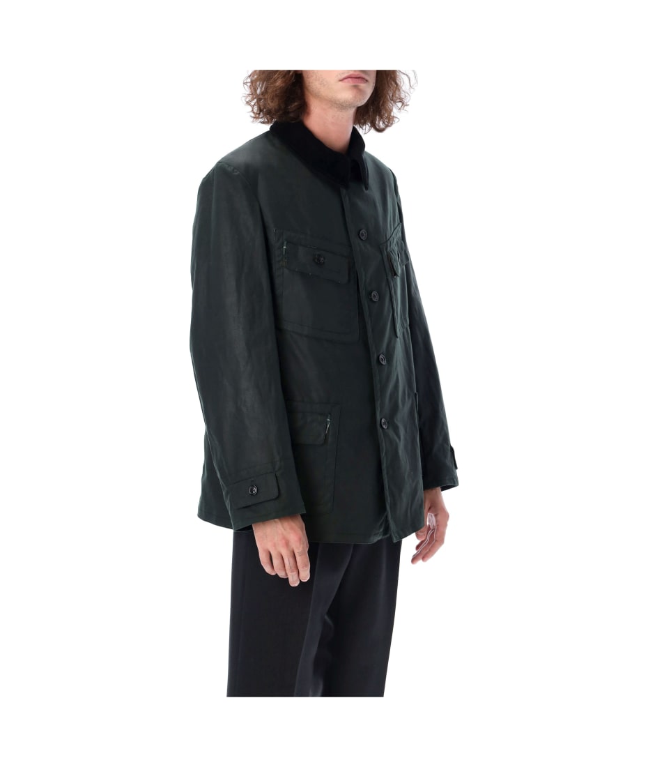 ジャケット・アウター Maison Margiela wax jacket Maison Margiela Dry-Wax Cotton Jacket - Black – Kith Europe