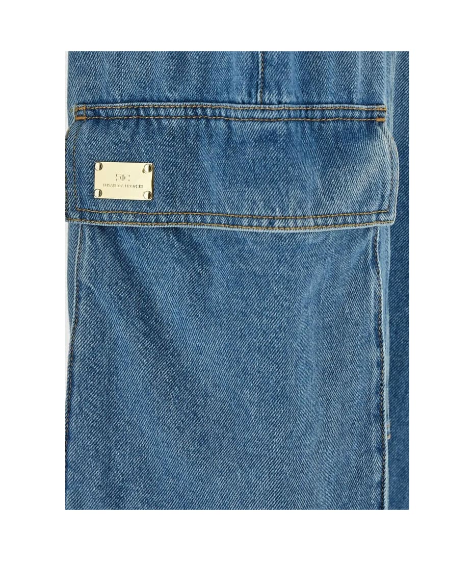 Elisabetta Franchi Cargo Jeans - BLUE