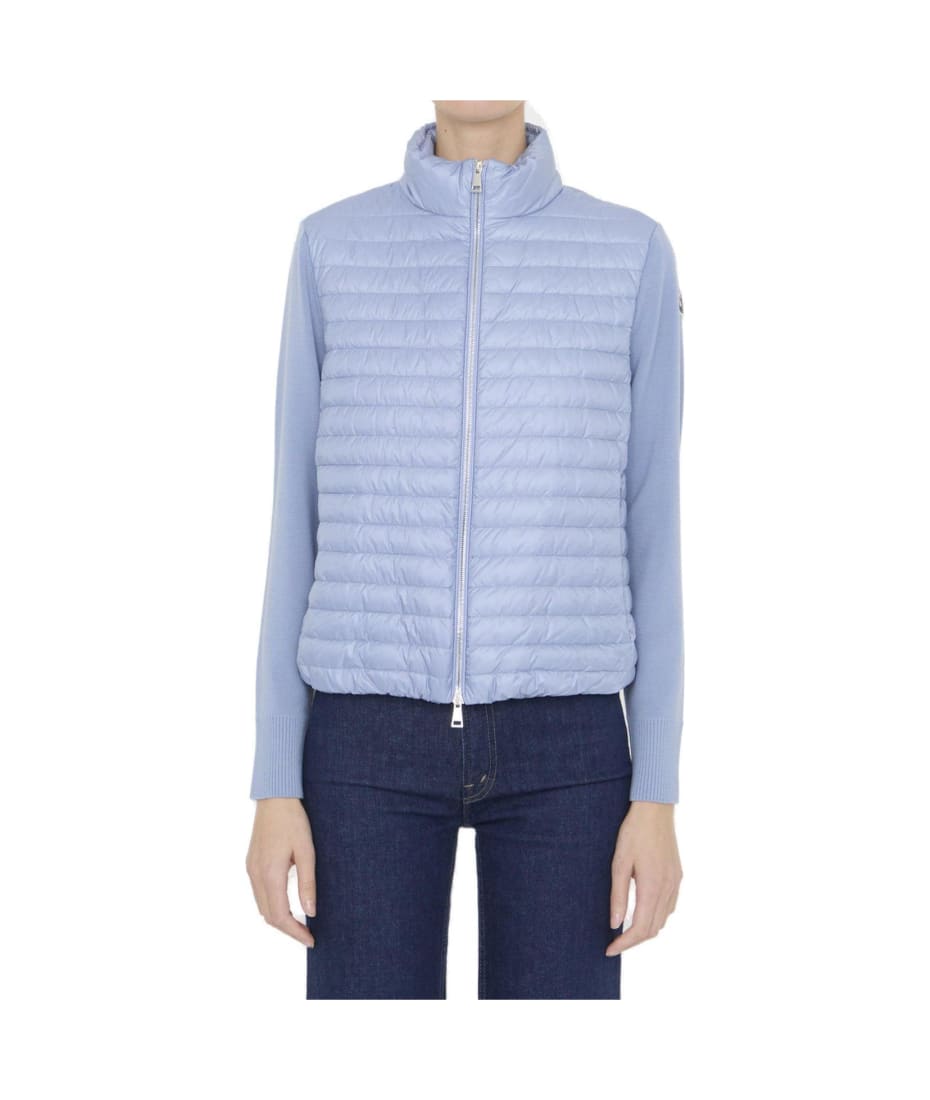 Moncler High-neck Padded Jacket - Clear Blue