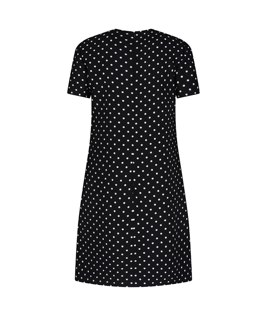 25ss VALENTINO ビスコース ドット柄 ミニドレス 6B0VADL698SAFQ Valentino Polka Dot Mini Dress With Bow ワンピース＆ドレス