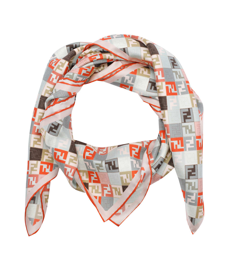 【関税&送料込】Fendi Foulard Ff In Seta Fendi Foulard Silk Multicolor | Fendi