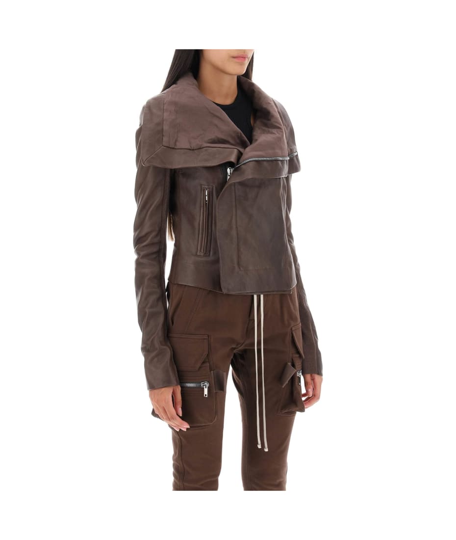 Rick Owens Lamb Leather Biker Jacket レザージャケット 通販 | italist