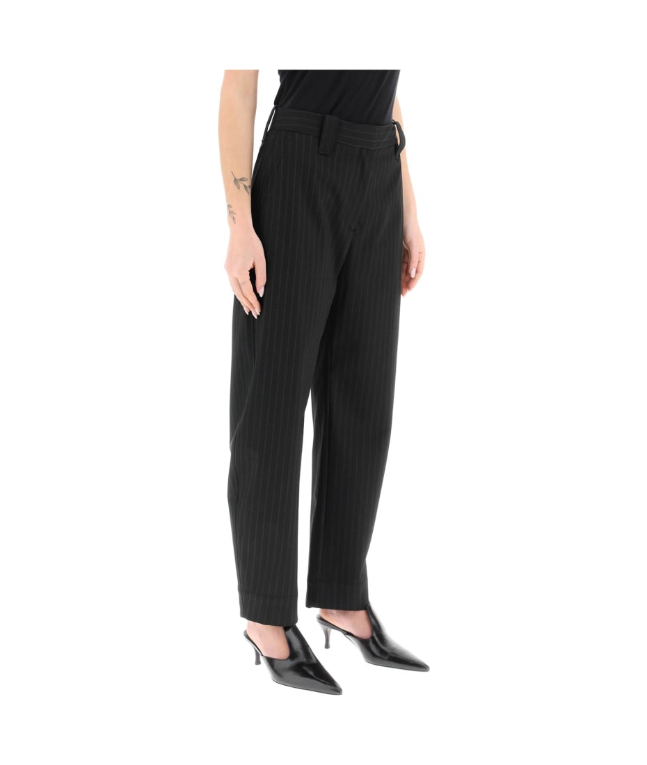 Ganni Pinstriped Carrot Pants | italist