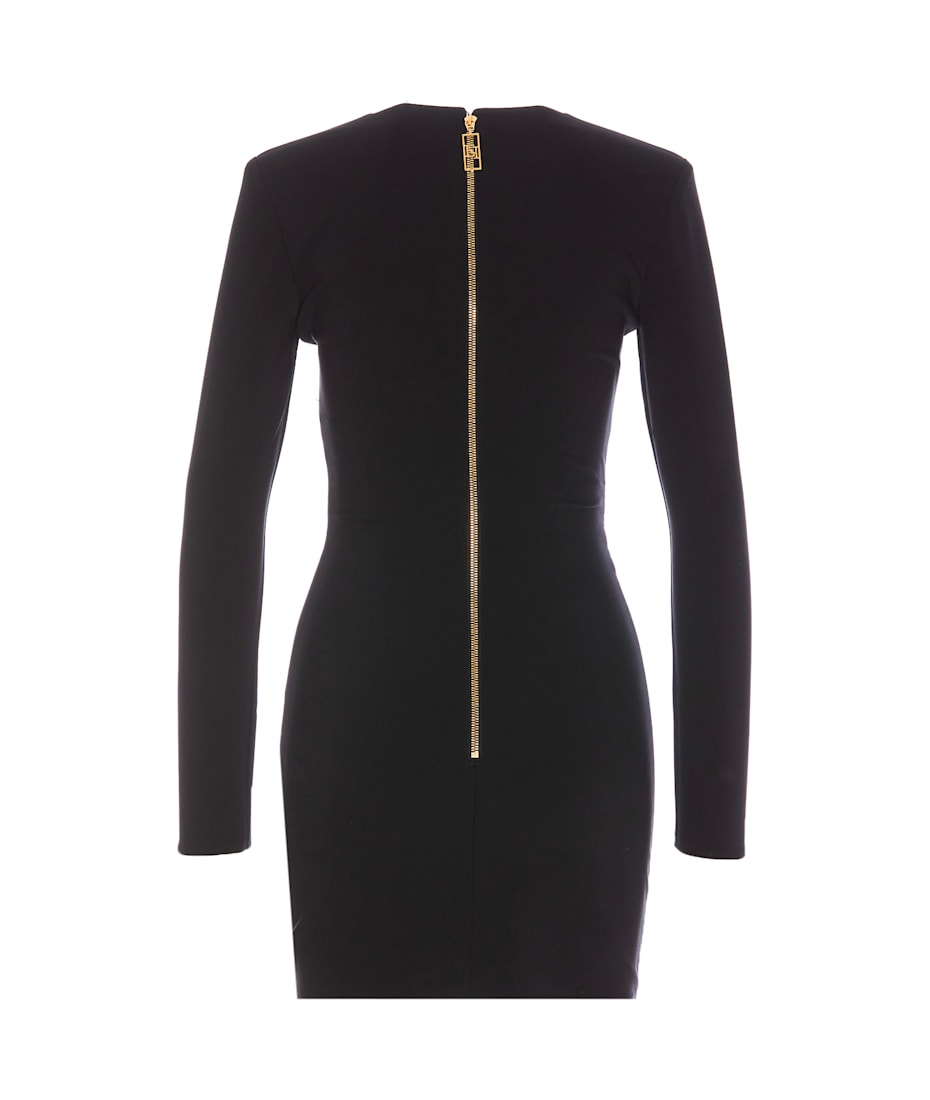 Elisabetta Franchi Crepe Mini Dress With Zip | italist