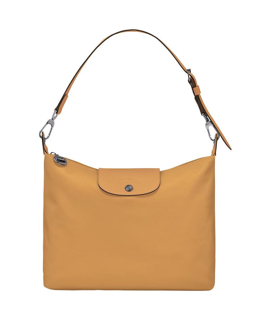 Longchamp 'm Le Pliage Xtra' Yellow Shoulder Bag With Engraved