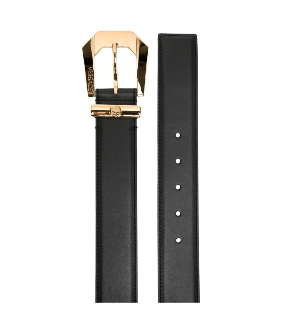 Belts Versace - Black leather belt - 1007024DVTP11B00V