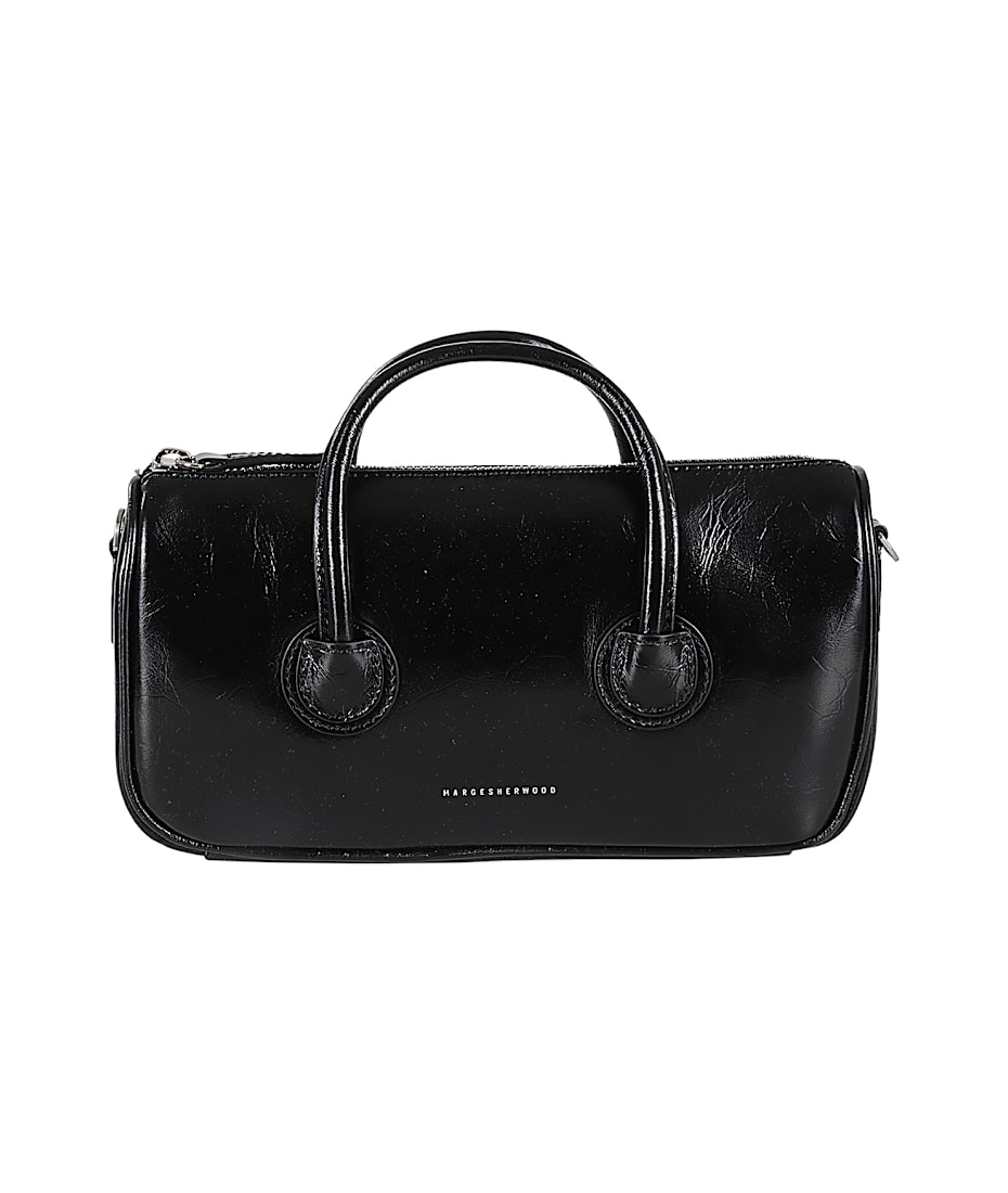[Margesherwood ] /☆ ZIPPER SMALL/llic grey foiled plain Zipper Small Bag by Marge Sherwood | Hills Dry Goods