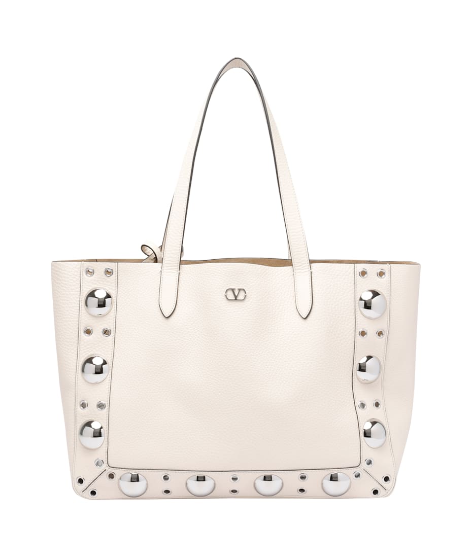 トートバッグ VALENTINO GARAVANI MEDIUM NELLCOTE SHOPPING BAG Valentino Garavani Nellcôte Medium Embroidered Shopping Bag