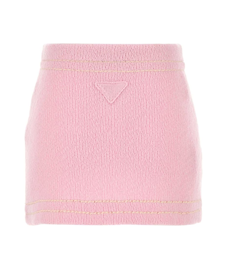 スカート PRADA Pink Cashmere Mini Skirt Prada Pink Cashmere Mini Skirt | italist