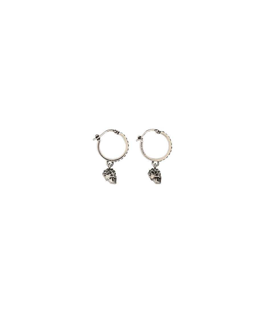 Alexander mcqueen discount skull hoop earrings