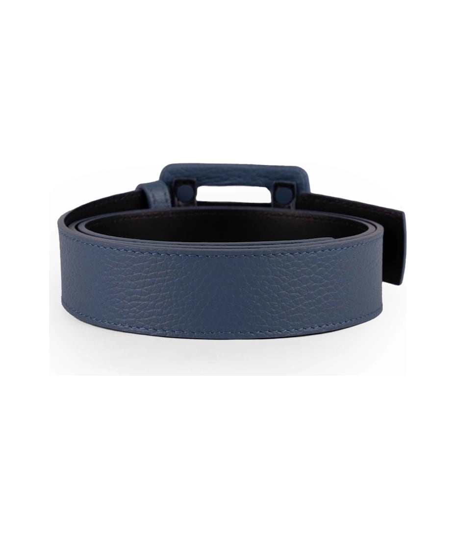 【送料&関税込】Hogan Leather Belt Hogan Belt With Logo In Hammered Leather | italist