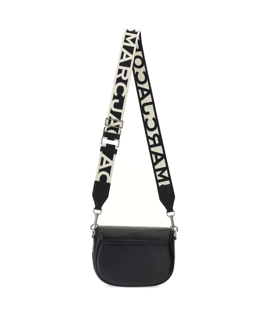 Marc Jacobs The J Marc Large Saddle Black Crossbody Bag Woman