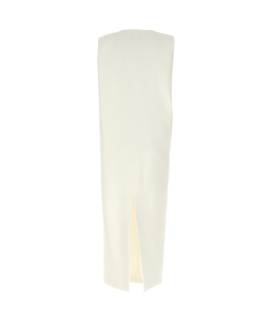 ワンピース KHAITE SS25 CRISPIN DRESS (54944201 200) White Crispin midi dress Khaite - women - KHAITE