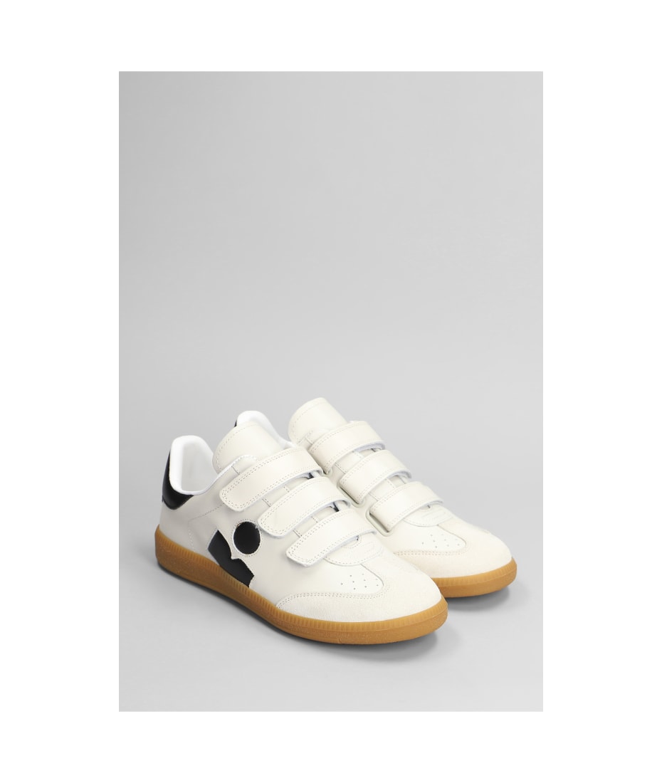 Beth Sneakers In White Suede And Leather