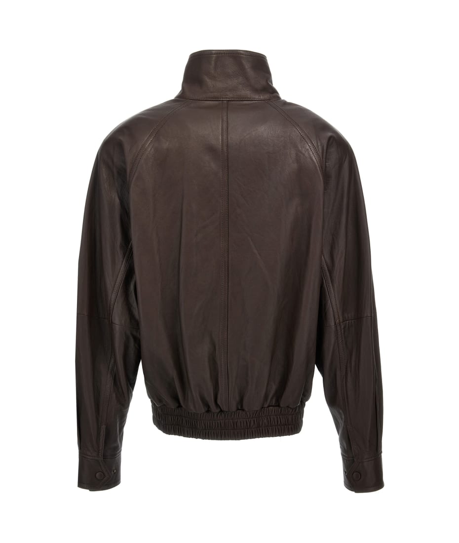 レザージャケット・コート Saint Laurent LEATHER BOMBER JACKET (483183 YC2JA 1000) Saint Laurent Leather bomber jacket Saint Laurent