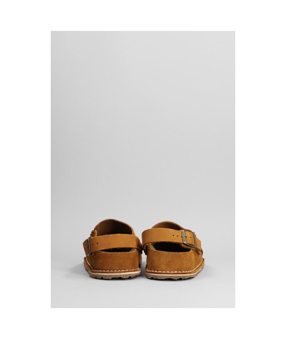 Birkenstock Lutry Premium Slipper-mule In Leather Color Suede