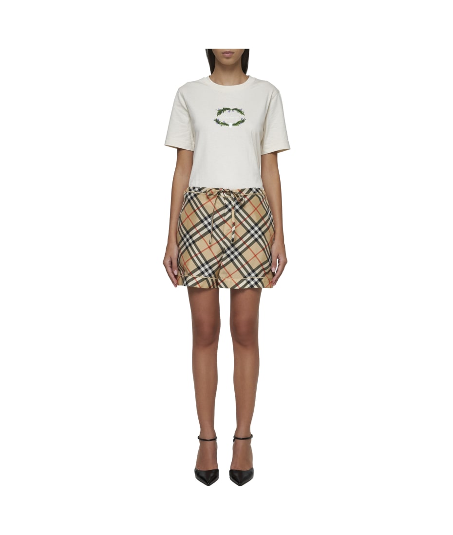 Burberry Printed Silk Shorts | italist