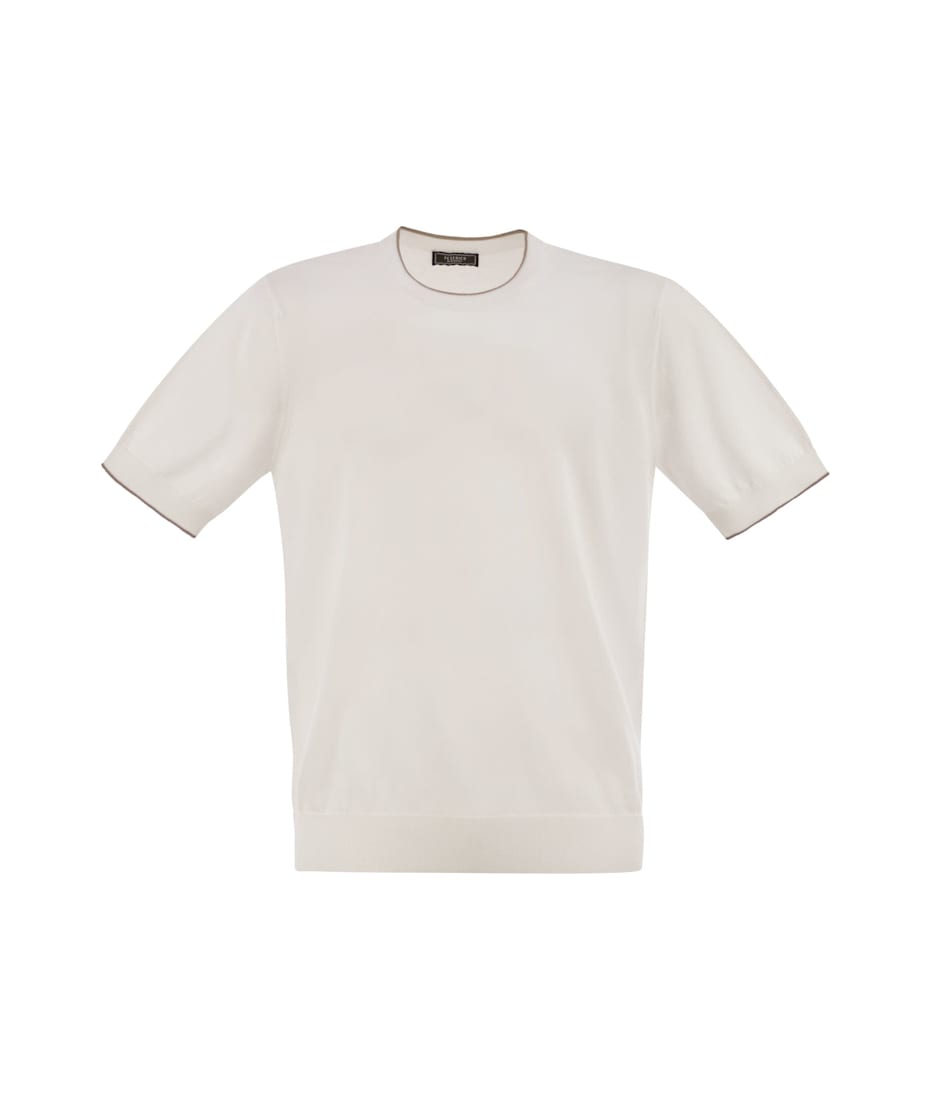 Tシャツ・カットソー PESERICO T-shirt in pure cotton crepe yarn Peserico T-shirt In Pure Cotton Yarn | italist