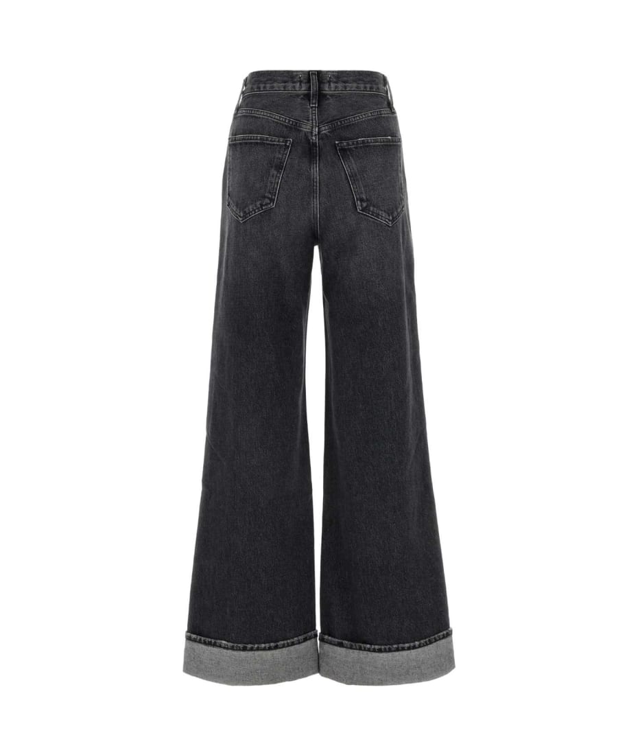 AGOLDE Dark Grey Denim Dame Wide-leg Jeans | italist, ALWAYS
