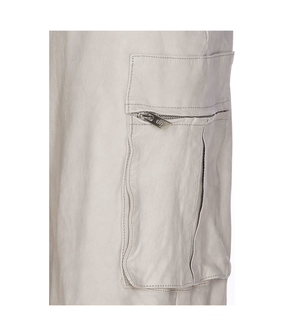 Salvatore Santoro Leather Cargo Pants | italist