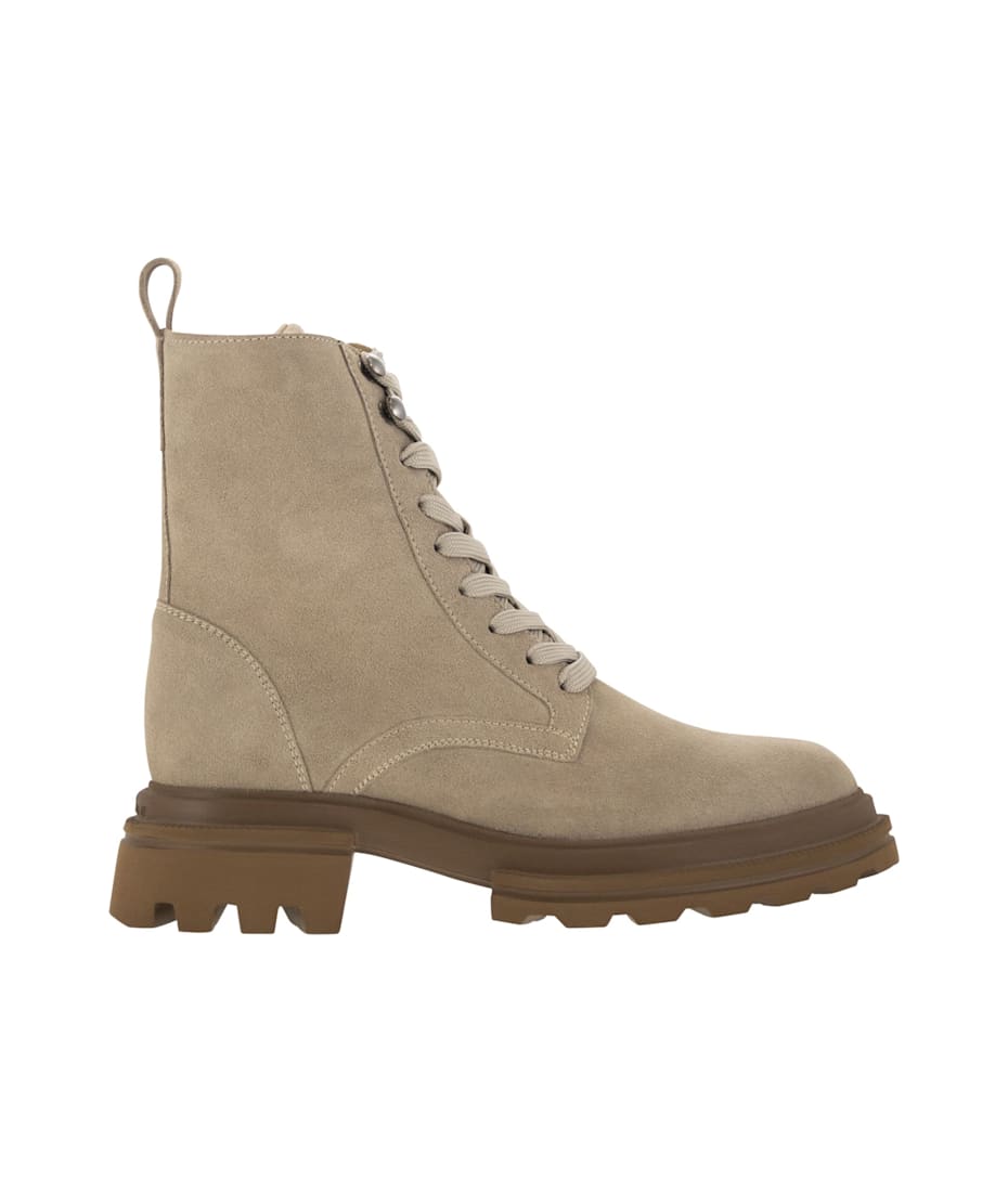 ショートブーツ・ブーティ HOGAN H674 - Suede lace-up boot Hogan H674 - Suede Lace-up Boot | italist