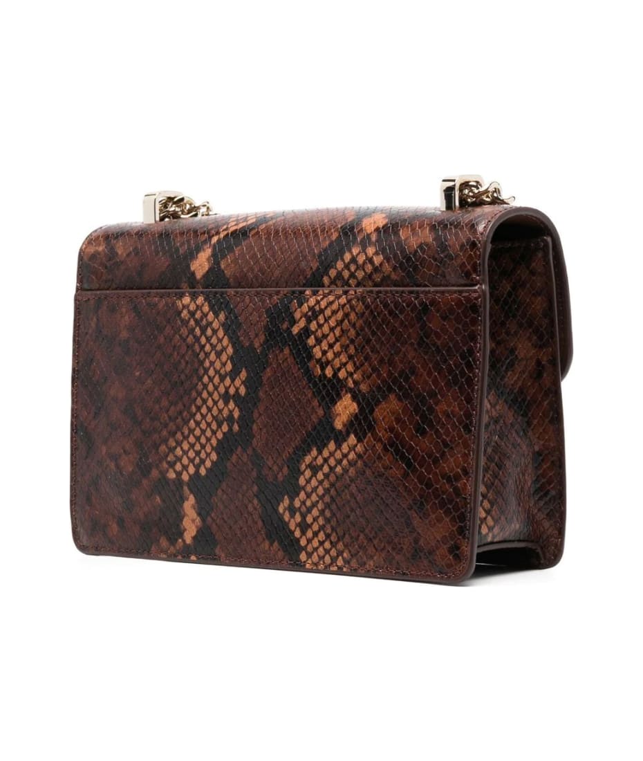 elissa small python shoulder bag