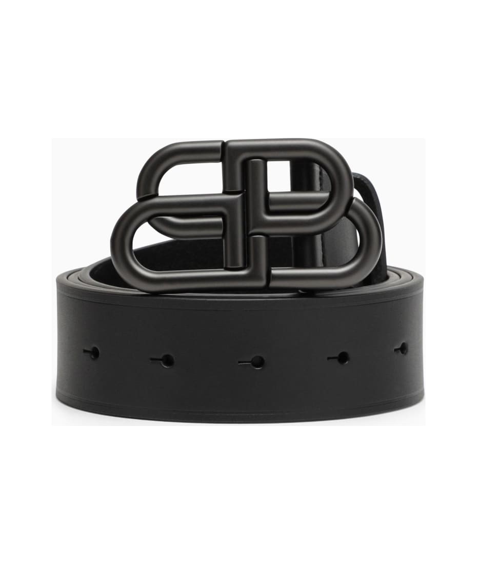 Balenciaga Black Leather Bb Belt ベルト 通販 | italist