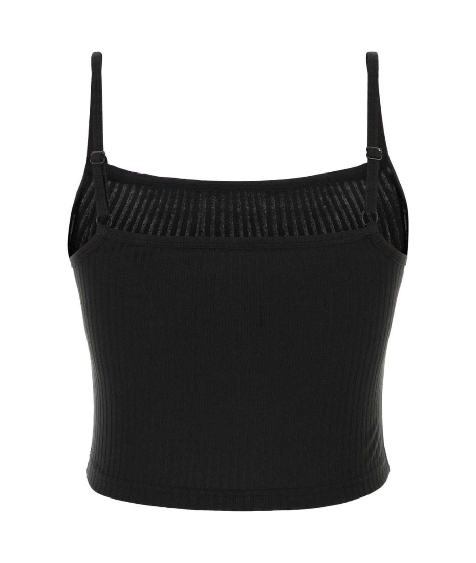 New - Alexander Wang Black Crop Top Bra  Black bra crop top, Crop top bra, Crop  tops