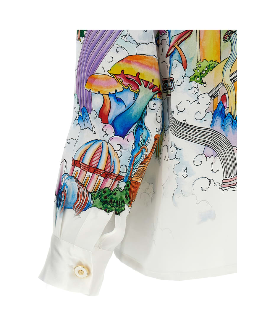 【CASABLANCA】The Road to Knowledge Casablanca White The Road To Knowledge Shirt Casablanca