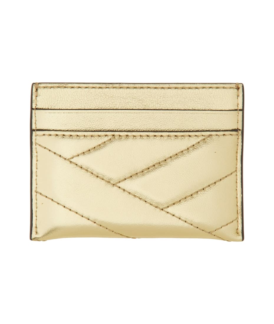 【送料&関税込】Tory Burch Kira llic Leather Card Holder Kira Diamond Quilt Card Case: Women's Designer Card Cases