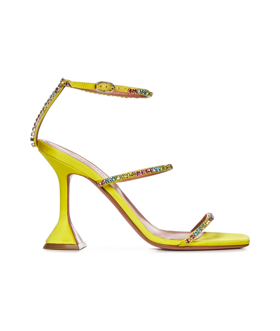 サンダル・ミュール AMINA MUADDI GILDA SATIN SANDALS Amina Muaddi Gilda Sandal Satin Sandals | italist