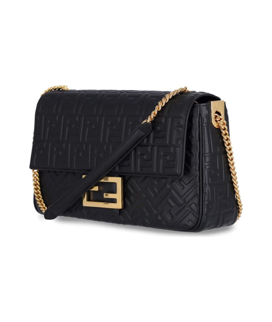 ショルダーバッグ・ポシェット FENDI 'Baguette Chain Large' shoulder bag Black  8BR828AS7A Fendi 'baguette Chain Large' Shoulder Bag | italist, ALWAYS