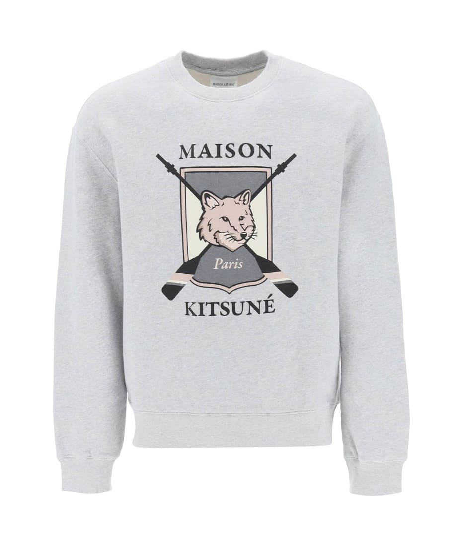 【送料&関税込】Maison KitsunAC College Fox Sweatshirt Maison Kitsuné College Fox Sweatshirt | italist